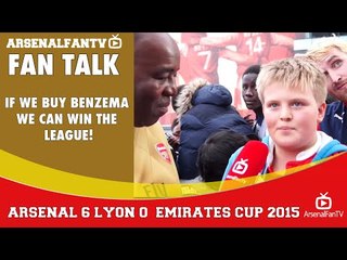 If We Buy Benzema We Can Win The League! | Arsenal 6 Lyon 0 | Emirates Cup.
