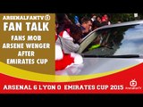 Fans Mob Arsene Wenger After Emirates Cup.