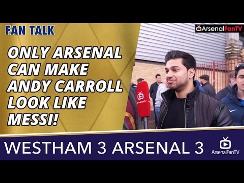 Only Arsenal Can Make Andy Carroll Look Like Messi! | West Ham 3 Arsenal 3