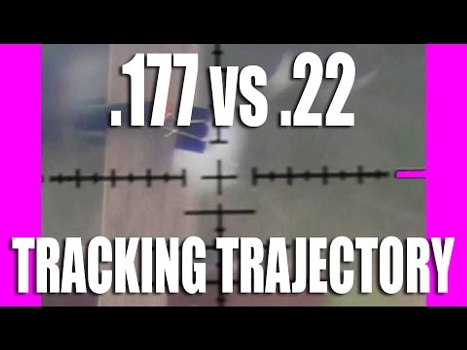 Tracking Trajectory - .22 vs .177 airgun pellets