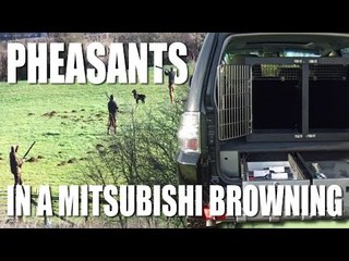 Pheasant shooting in a Mitsubishi Browning