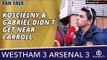 Koscielny & Gabriel Didn't Get Near Carroll | West Ham 3 Arsenal 3