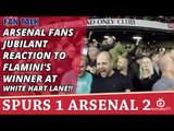 Arsenal Fans Jubilant Reaction To Flamini's Winner At White Hart Lane!!