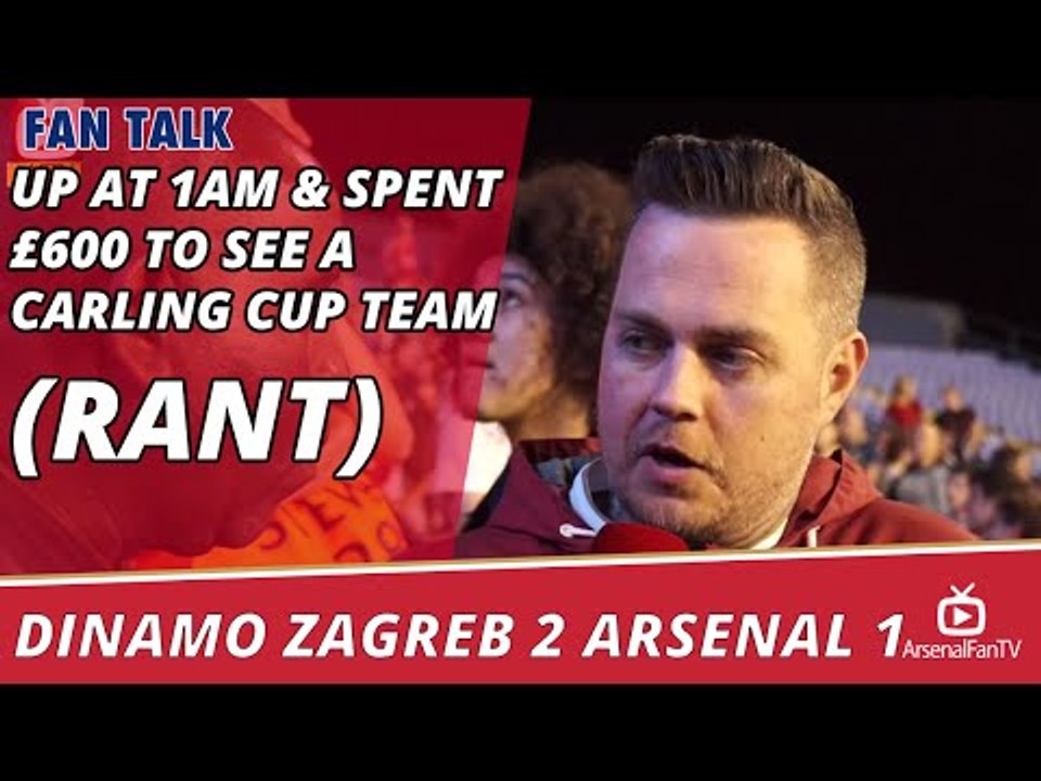 Up at 1am & Spent £600 To See A Carling Cup Team!!! (Rant)  | Dinamo Zagreb 2 Arsenal 1
