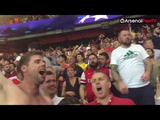 Arsenal Fans Inside The Parc des Princes!