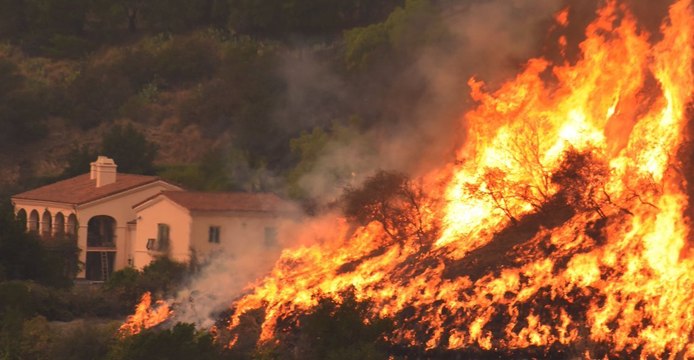 Preventative Fires Set Near Homes in Montecito, California