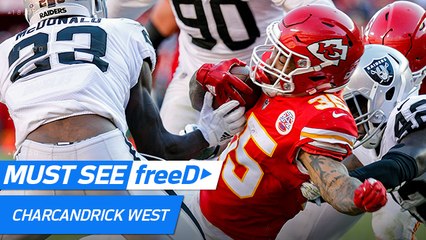freeD: Go inside Charcandrick West's helmet for tough TD run | Week 14