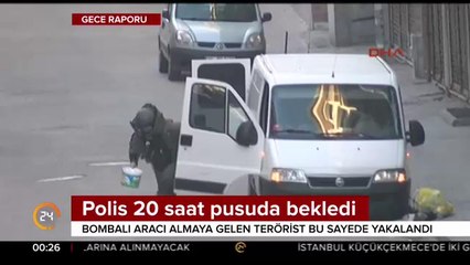 Polis 20 saat pusuda bekledi