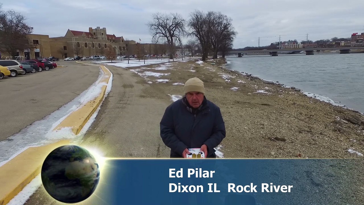 Dec 15 2017 Rock River Dixon IL New ICE formation