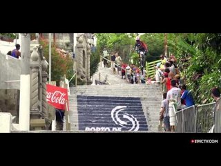 Spectacular Round 1 Recap From Santos, Brazil Downhill Race | City Downhill World Tour 2015