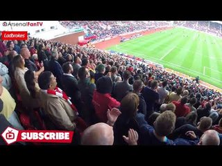 New Lacazette Chant! (Arsenal Fans Sing Lacazette's Name Away At Stoke)