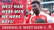 West Ham Were Men We Were Boys!  | Arsenal 0 West Ham 2