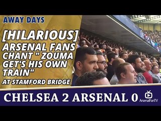 [Hilarious] Arsenal Fans Chant "Kurt Zouma Get's His Own Train" at Stamford Bridge