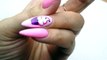 Candy, pink nails - how to make cupcake on nail _ Żele kolorowe Gel Brush Indigo   Swarovski-5v7BS59F5Ew