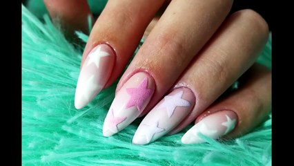 Stars Nail Art Tutorial _ Indigo Sugar Effect-k7yUBY7c5Po