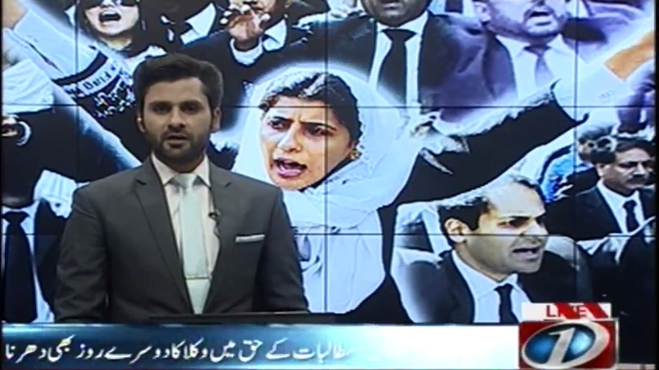 Multan second day of protests against the demands of lawyers