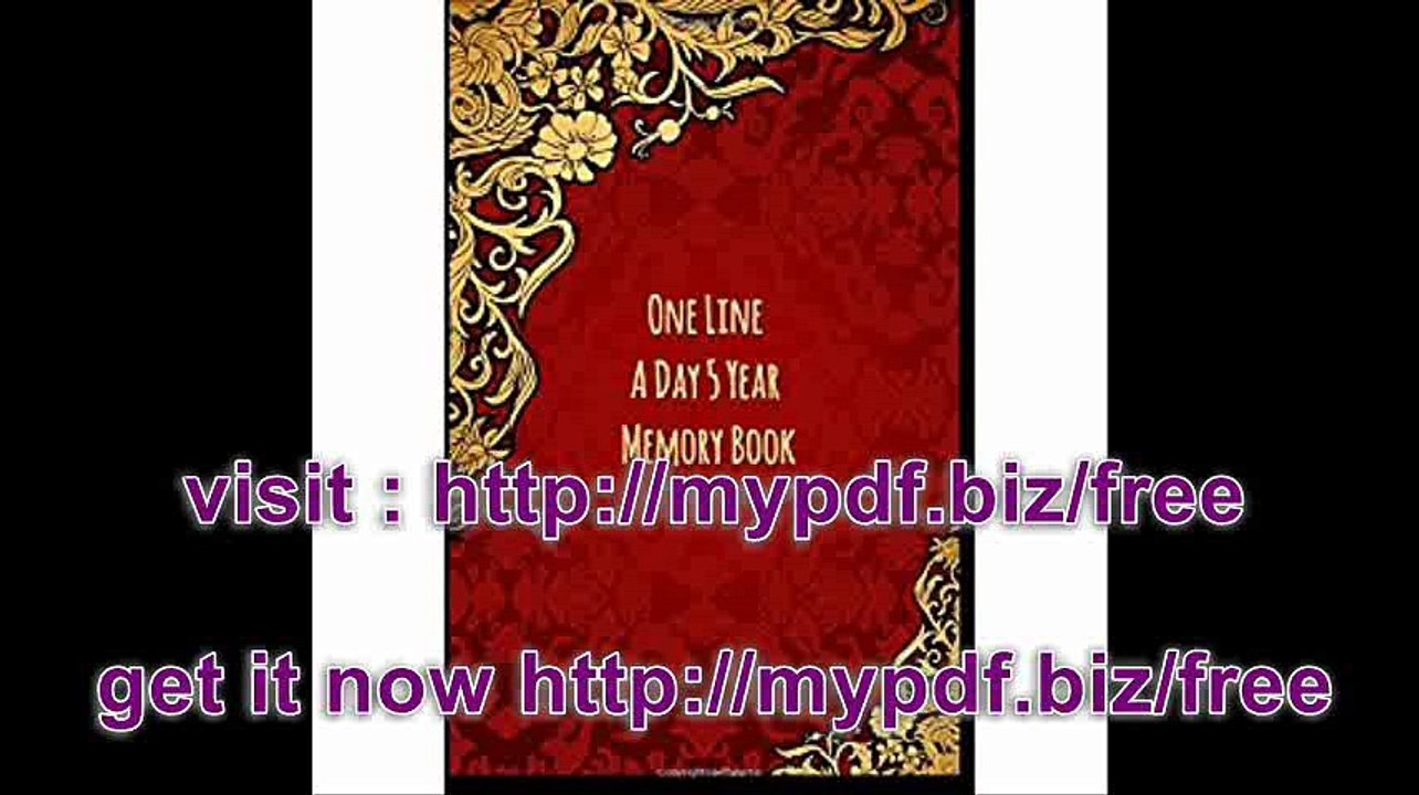 One Line A Day 5 Year Memory Book 5 Years Of Memories, Blank Date No Month, 6 x 9, 365 Lined Pages