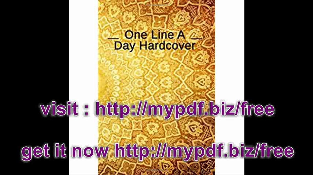 One Line A Day Hardcover 5 Years Of Memories, Blank Date No Month, 6 x 9, 365 Lined Pages