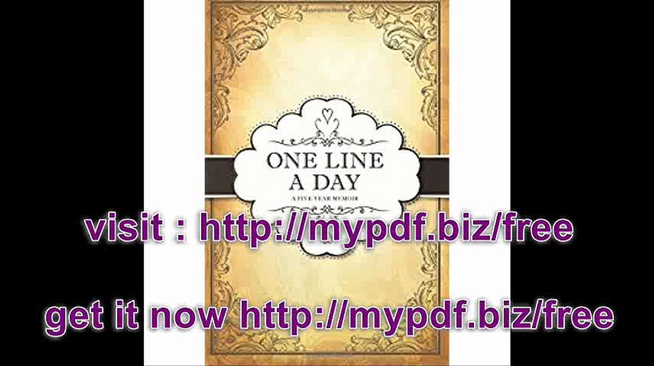 One Line a Day Journal A Five Year Memoir 6x9 Lined Diary, Vintage (Journals, Notebooks and Diaries)