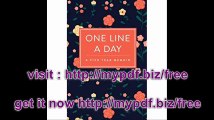 One Line a Day Journal A Five Year Memoir, 6x9 Lined Diary, Floral Pattern (Journals, Notebooks and Diaries)