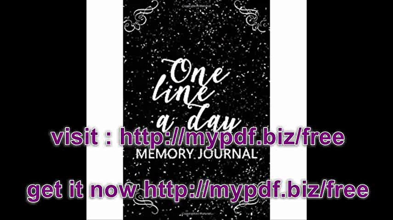 One Line A Day Memory Journal 5 Years Of Memories, Blank Date No Month, 6 x 9, 365 Lined Pages