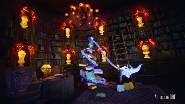 [4K] Tokyo Disneyland - Haunted Mansion Holiday Edition with Jack Skellington & Sally
