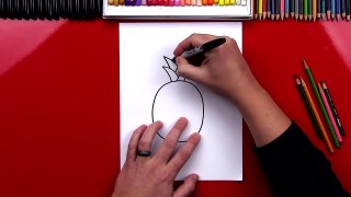 How To Draw A Cartoon Pineapple-Oiol5T9nl1M