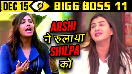 Arshi Khan Makes Shilpa Shinde Cry | Day 75 | Bigg Boss 11 | 15th December 2017 Full Episode Update