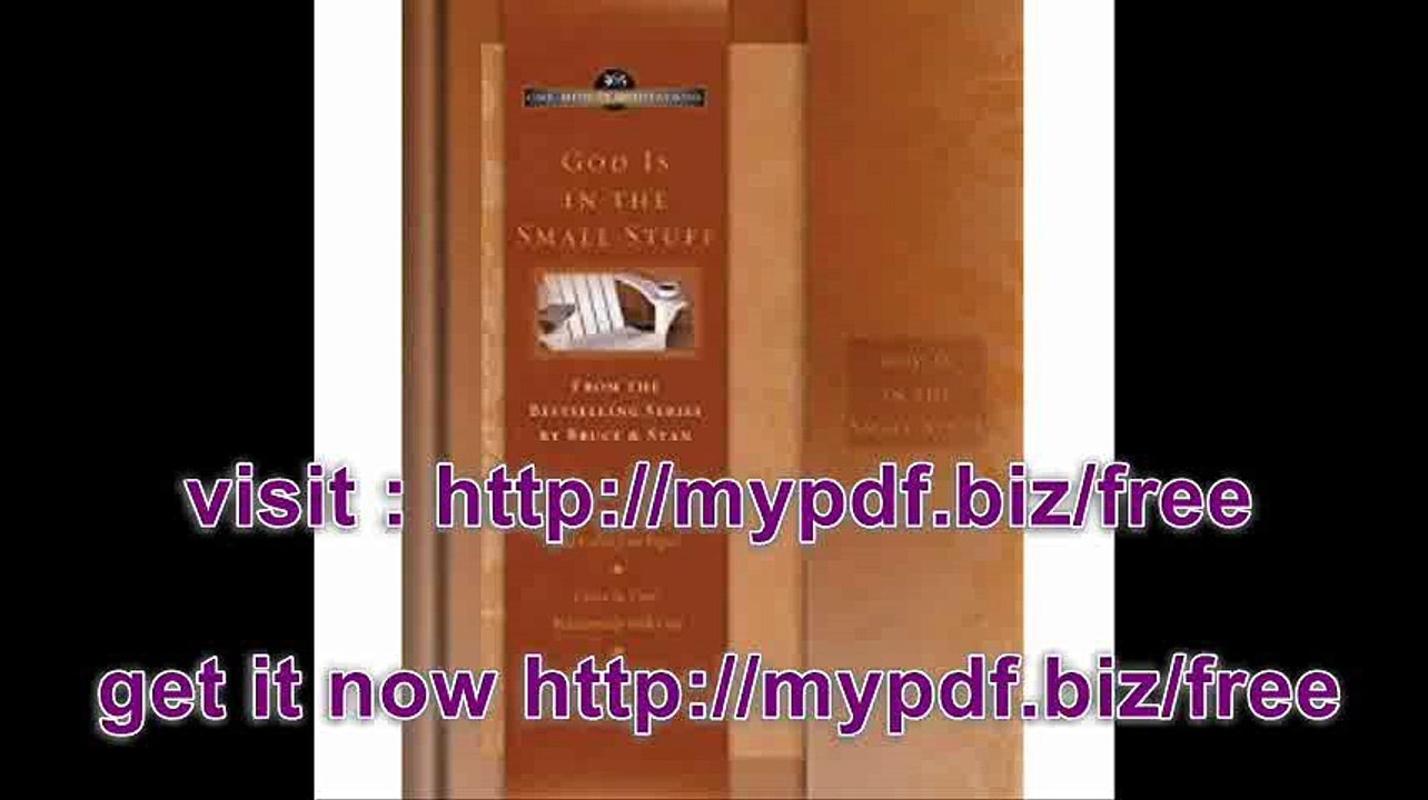 ONE-MINUTE MEDITATIONS JOURNAL- GOD IS IN THE SMALL STUFF