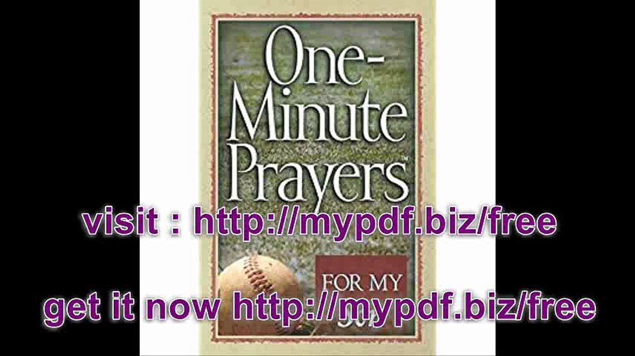 One-Minute Prayersâ„¢ for My Son
