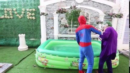 #Spiderman Frozen Elsa Baby Cinderella Love Story vs Maleficent Harley Quinn Superhero in real life