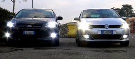 FORD FOCUS LED LIGHTS Vs VW POLO XENON LIGHTS