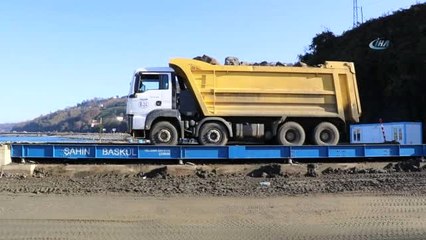 Rize-Artvin Havalimanı Deniz Dolgusu İçin 3 Ayda 5 Milyon Ton Taş Kullanıldı