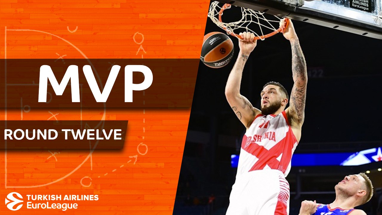 Turkish Airlines EuroLeague Regular Season Round 12 MVP: Vincent Poirier, Baskonia Vitoria Gasteiz