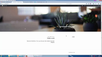 איך להתקין וורדפרס