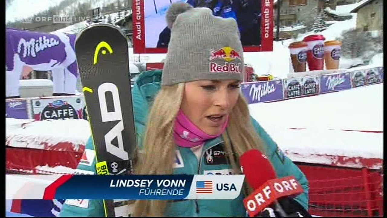 Val d'Isere Super G Interview 1