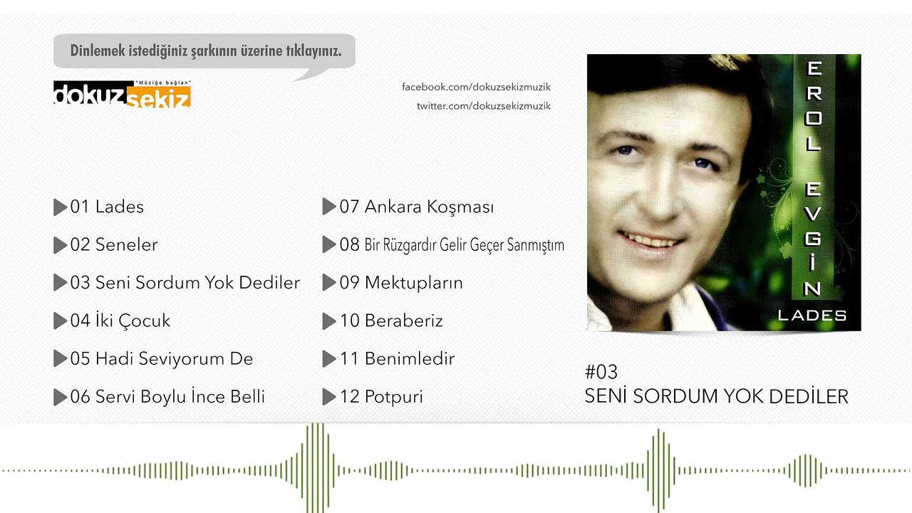 Erol Evgin - Seni Sordum Yok Dediler  (Official Audio)