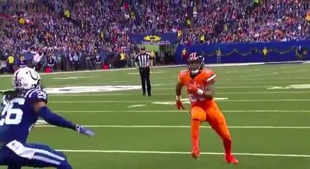 Broncos' Running Back Hurdles Colts' Defender, Makes Him Look Silly