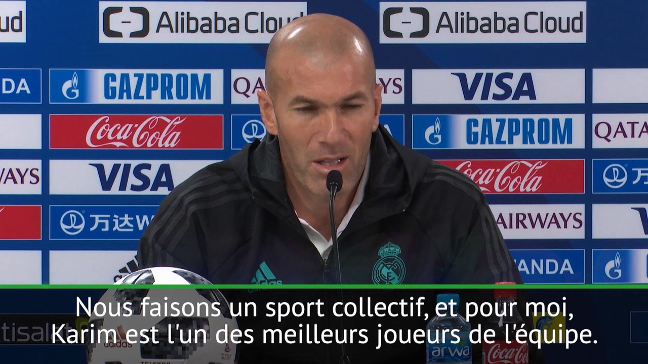 Quand Zidane révèle en conférence de presse qu'il défendra Benzema jusqu'à la mort !