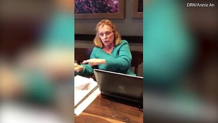 Woman in racist rant about people speaking Korean
