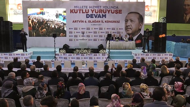AK Parti 6. Olağan İl Kongresi - Ulaştırma, Denizcilik ve Haberleşme Bakanı Arslan - ARTVİN