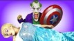 Frozen Elsa & Spiderman PINATA SURPRISE Joker Captain America Toys Superhero Fun in real life