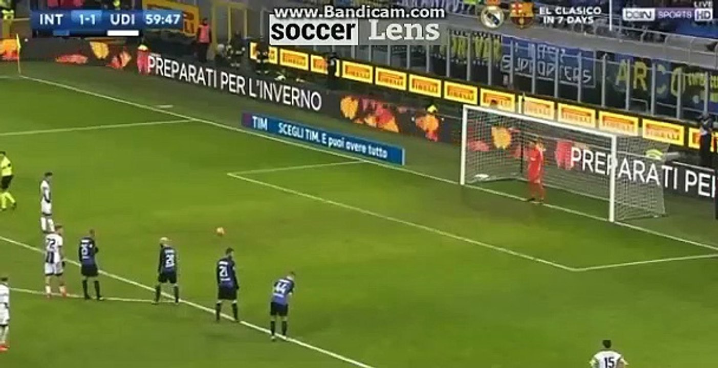 Rodrigo De Paul Goal HD - Inter 1-2 Udinese 16.12.2017 - Serie A