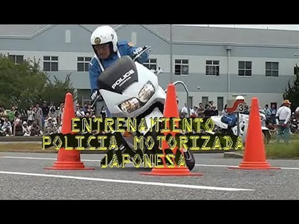 Entrenamiento Policia motorizada Japonesa uno de los mejores
