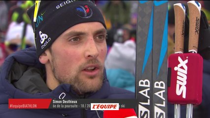 Download Video: Biathlon - CM (H) - Le Grand Bornand : Simon Desthieux «Globalement, je suis content»