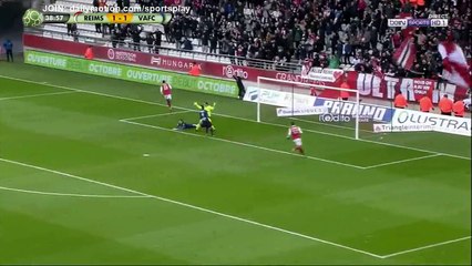 Résumé Reims vs Valenciennes deuxième but Theoson Siebatcheu 2 - 1