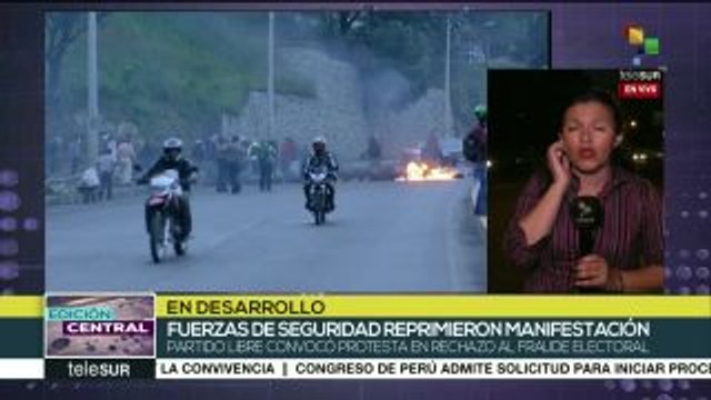 Oposición hondureña es reprimida por fuerzas de seguridad