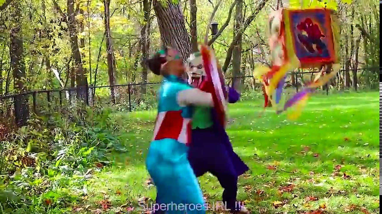 Frozen Elsa BIGGEST GIANT SURPRISE PRESENT w  Spiderman Joker Toys Fun Superhero Movie in real | Superheroes | Spiderman | Superman | Frozen Elsa | Joker