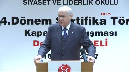Bahçeli MHP Siyaset ve Liderlik Okulunun Sertifika Törenine Katıldı