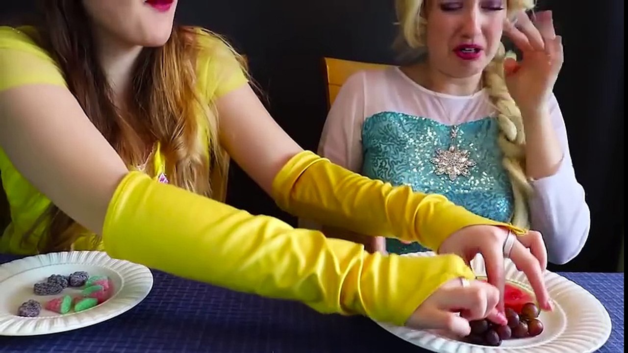 Frozen Elsa GUMMY FOOD vs REAL FOOD CHALLENGE!!! w  Belle Spiderman Wubble Bubble Fun in real | Superheroes | Spiderman | Superman | Frozen Elsa | Joker